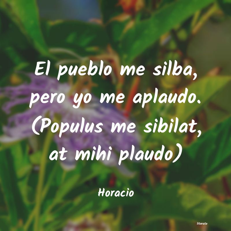 frases de Horacio