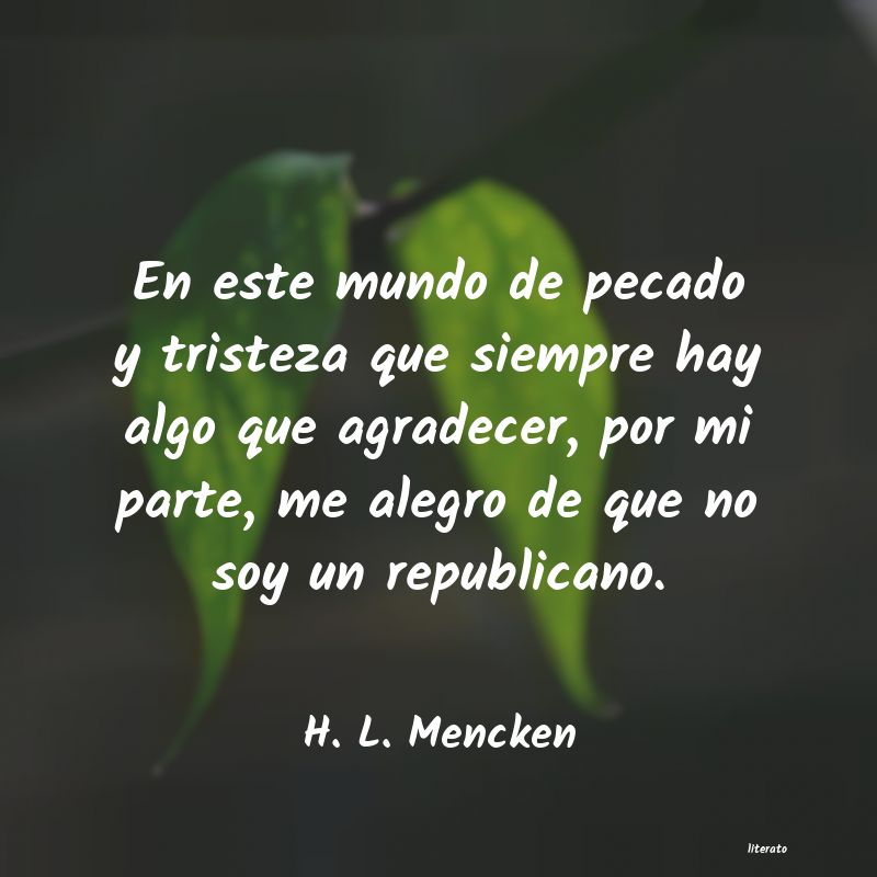 frases de H. L. Mencken