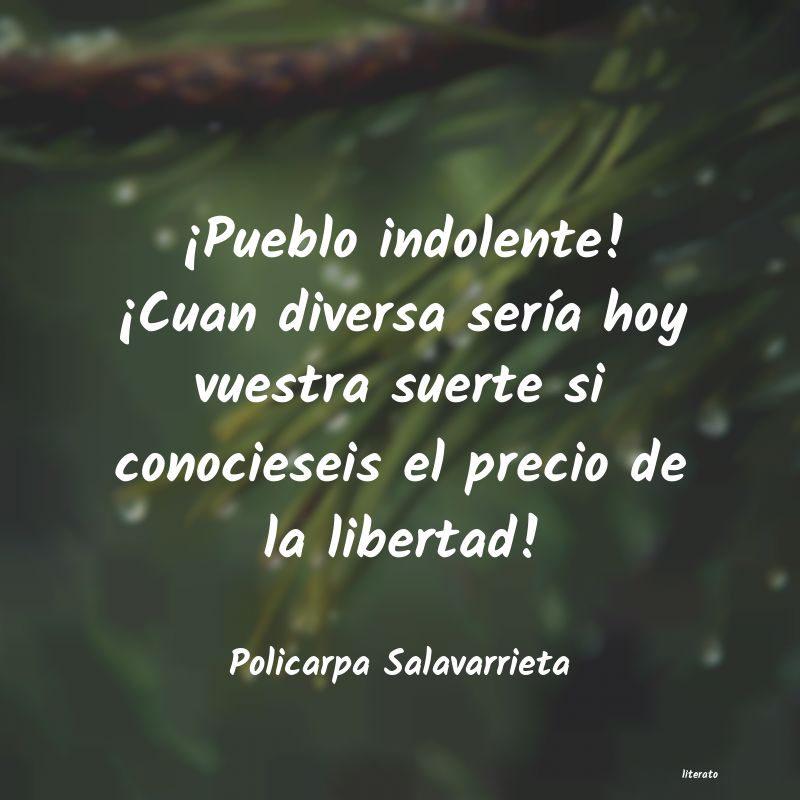 frases de Policarpa Salavarrieta
