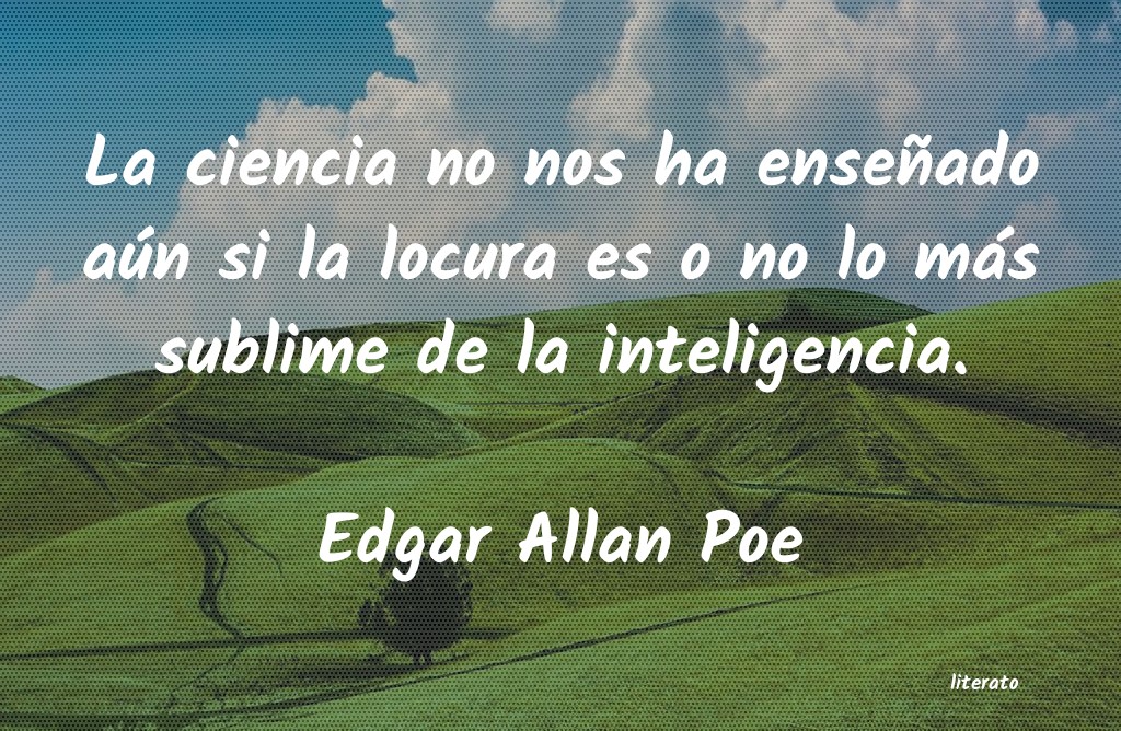 Frases de Edgar Allan Poe