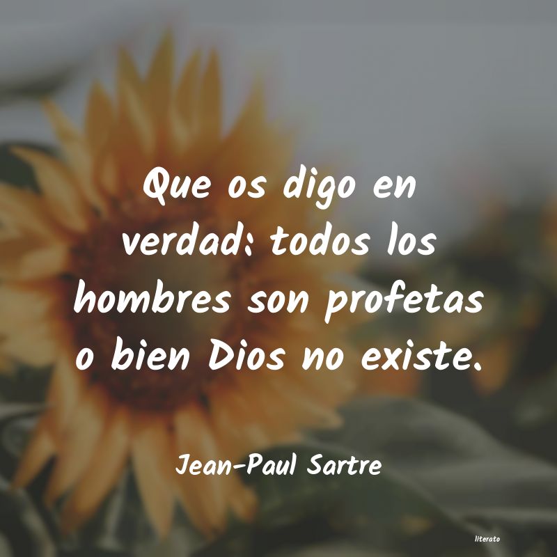 frases de Jean-Paul Sartre