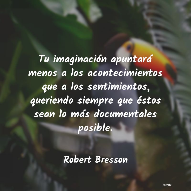 frases de Robert Bresson
