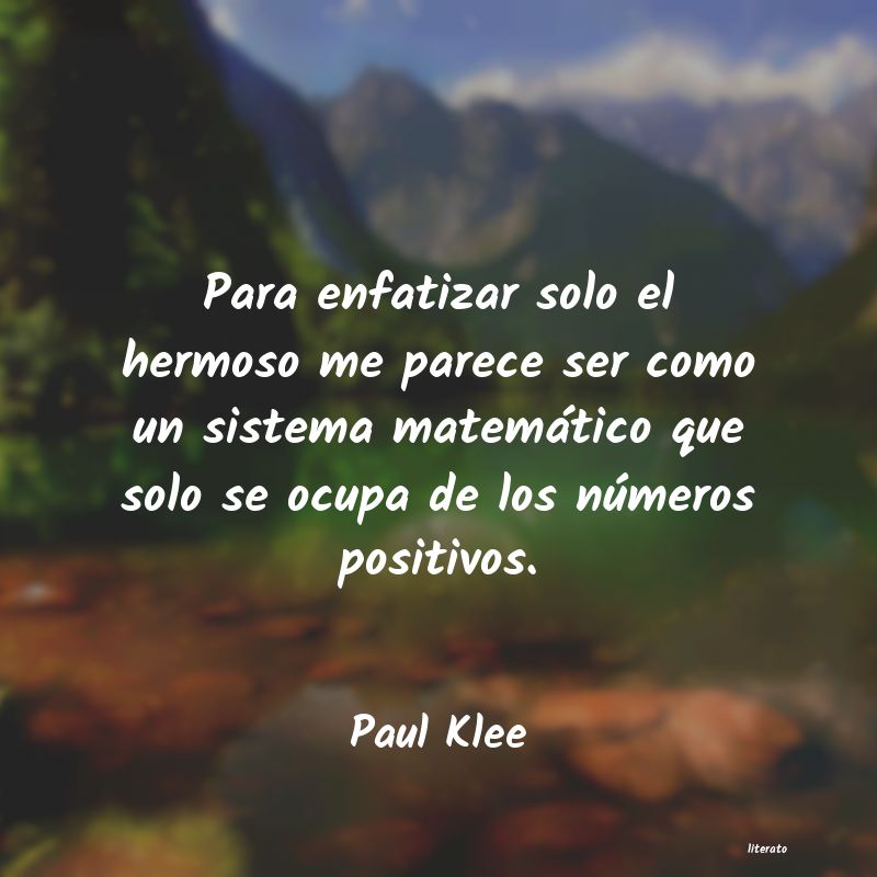 Frases de Paul Klee