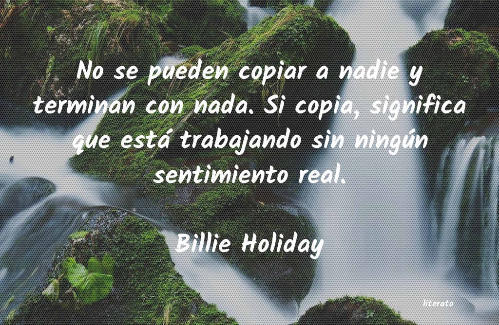 frases de Billie Holiday