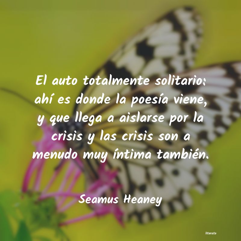frases de Seamus Heaney