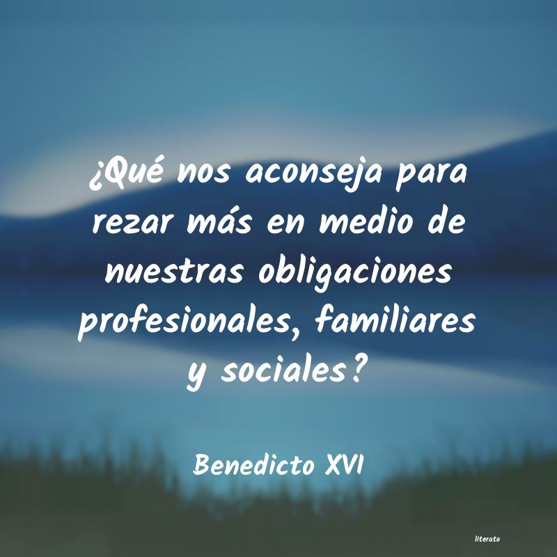 frases de Benedicto XVI
