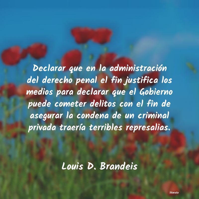 frases de Louis D. Brandeis