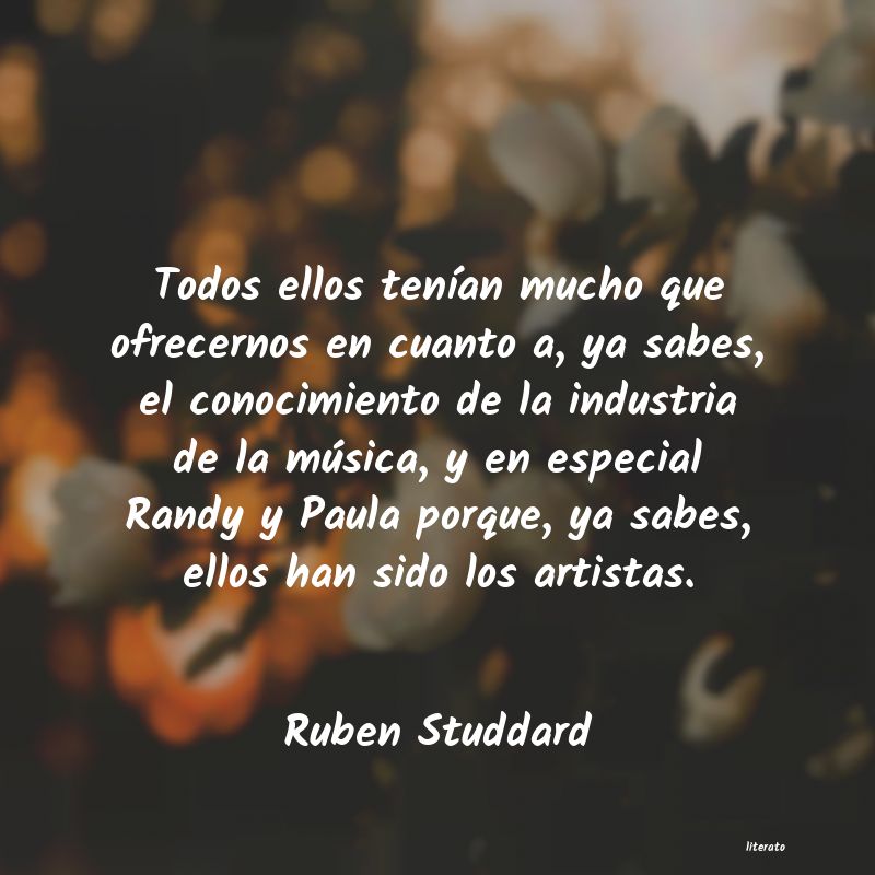 frases de Ruben Studdard