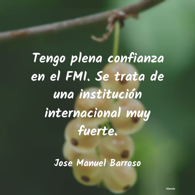 Frases de Jose Manuel Barroso