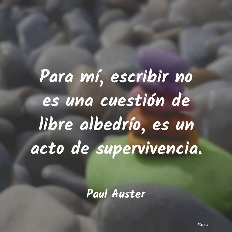 Frases de Paul Auster