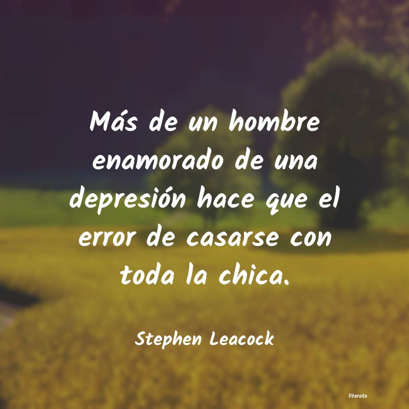 frases de Stephen Leacock