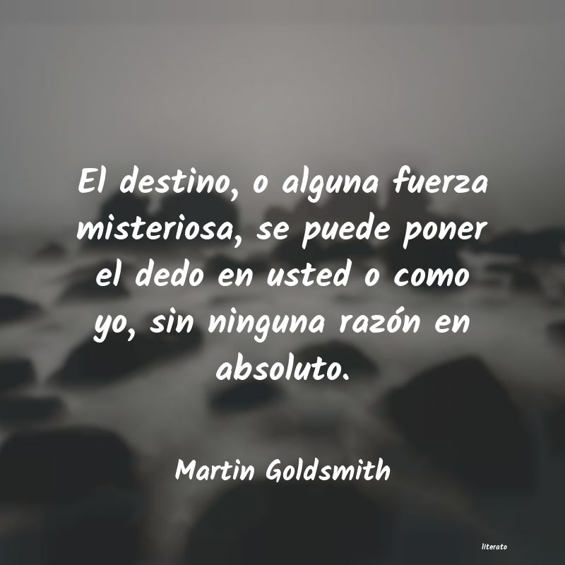 frases de Martin Goldsmith