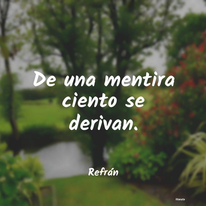 Frases de Refrán