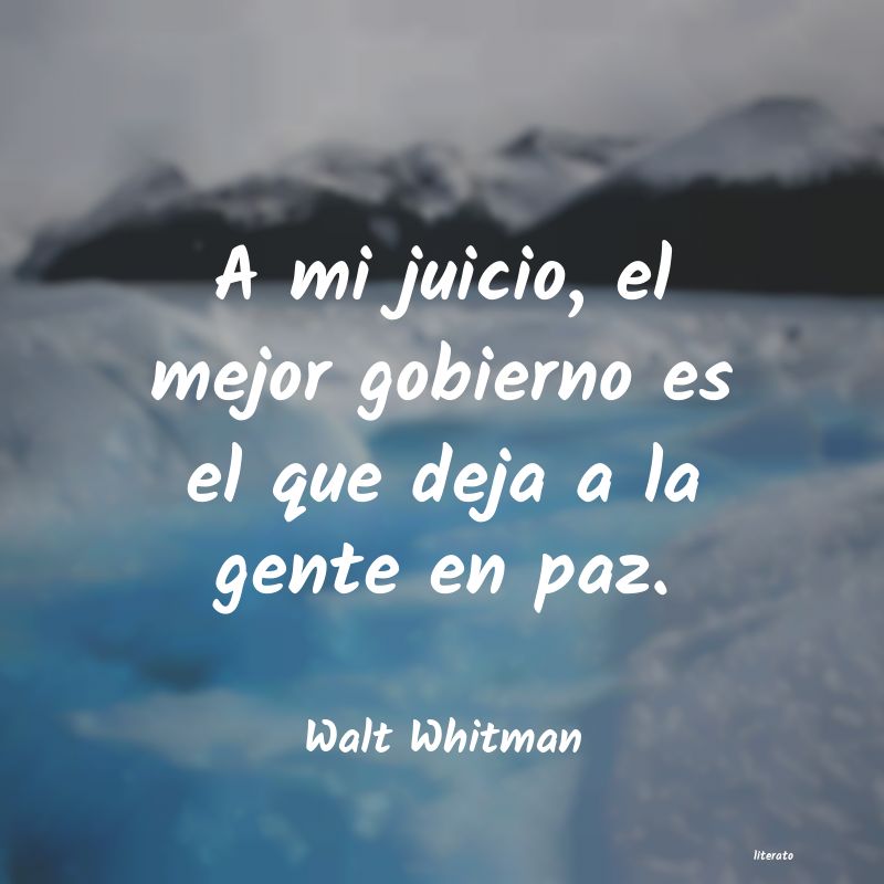 frases de Walt Whitman