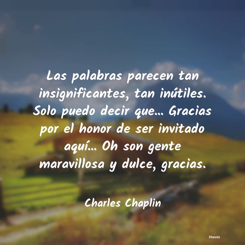 Frases de Charles Chaplin