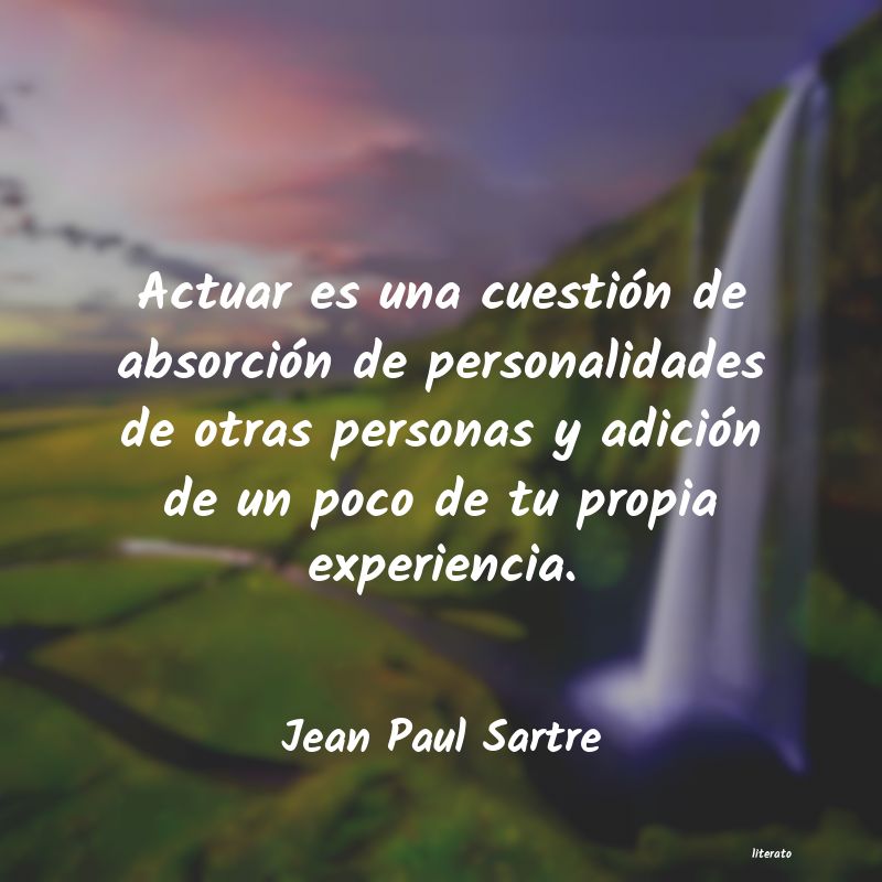 frases de Jean Paul Sartre