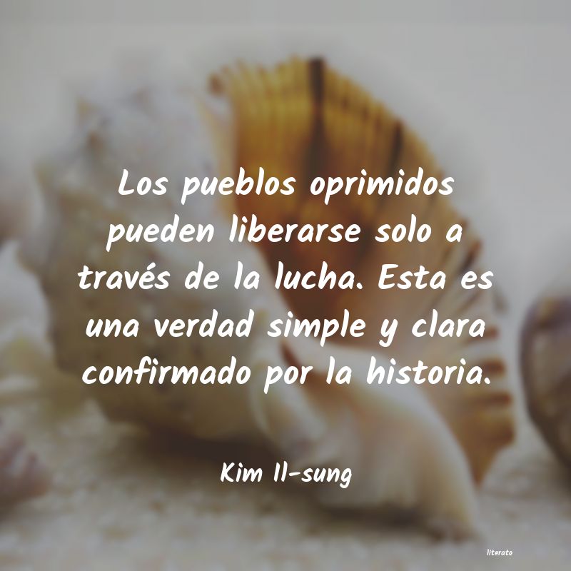 Frases de Kim Il-sung