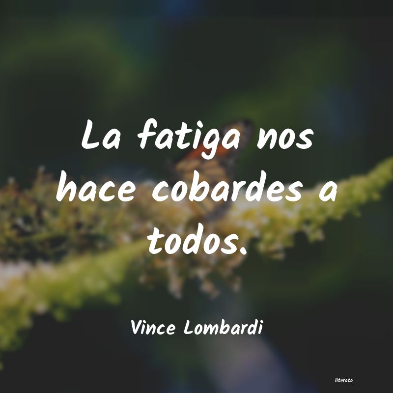 Frases de Vince Lombardi