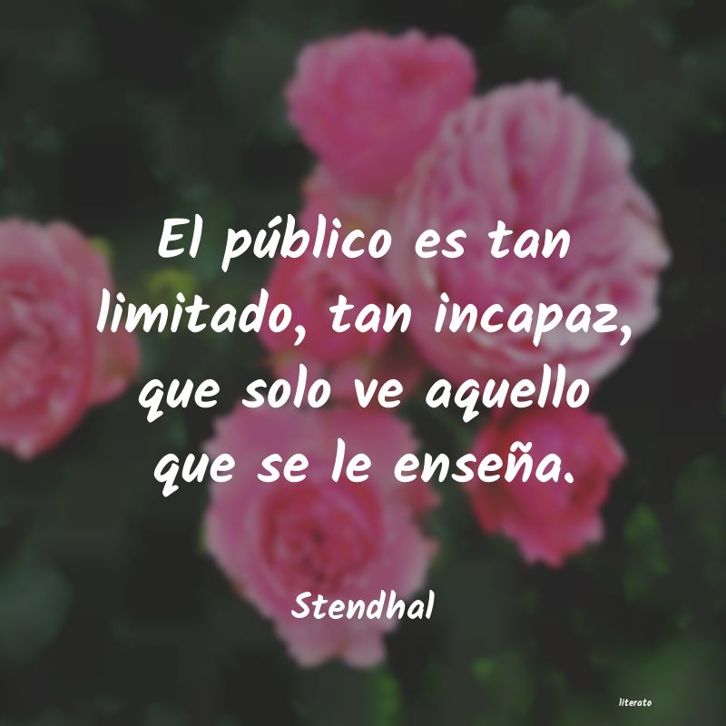 Frases de Stendhal