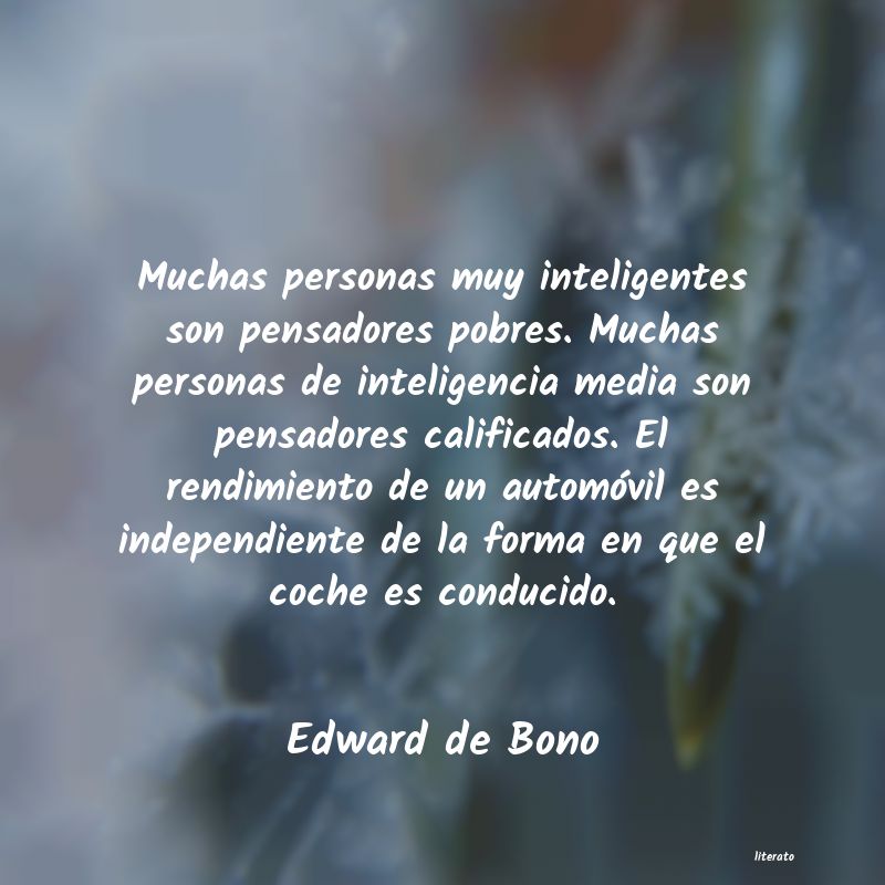 frases de Edward de Bono
