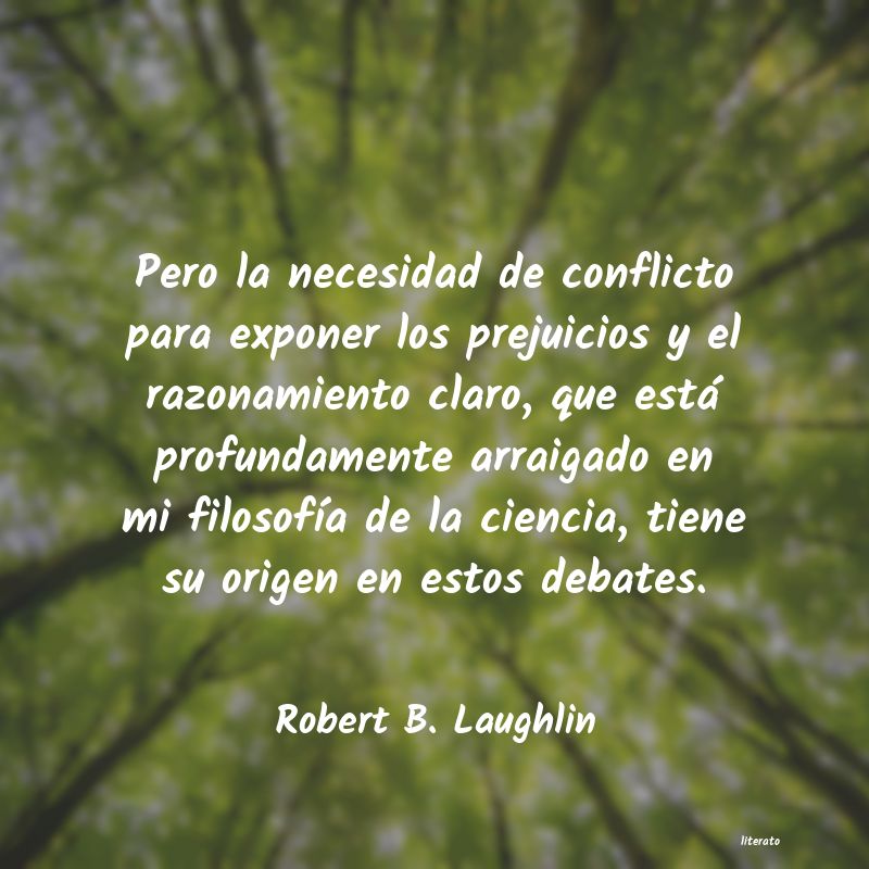 Frases de Robert B. Laughlin