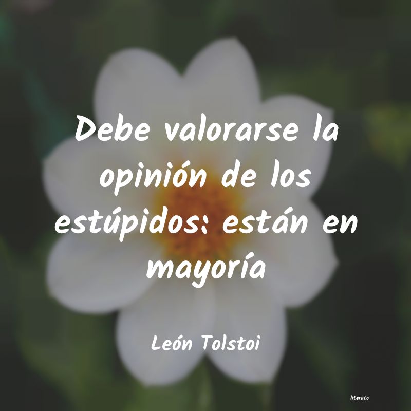 Frases de León Tolstoi