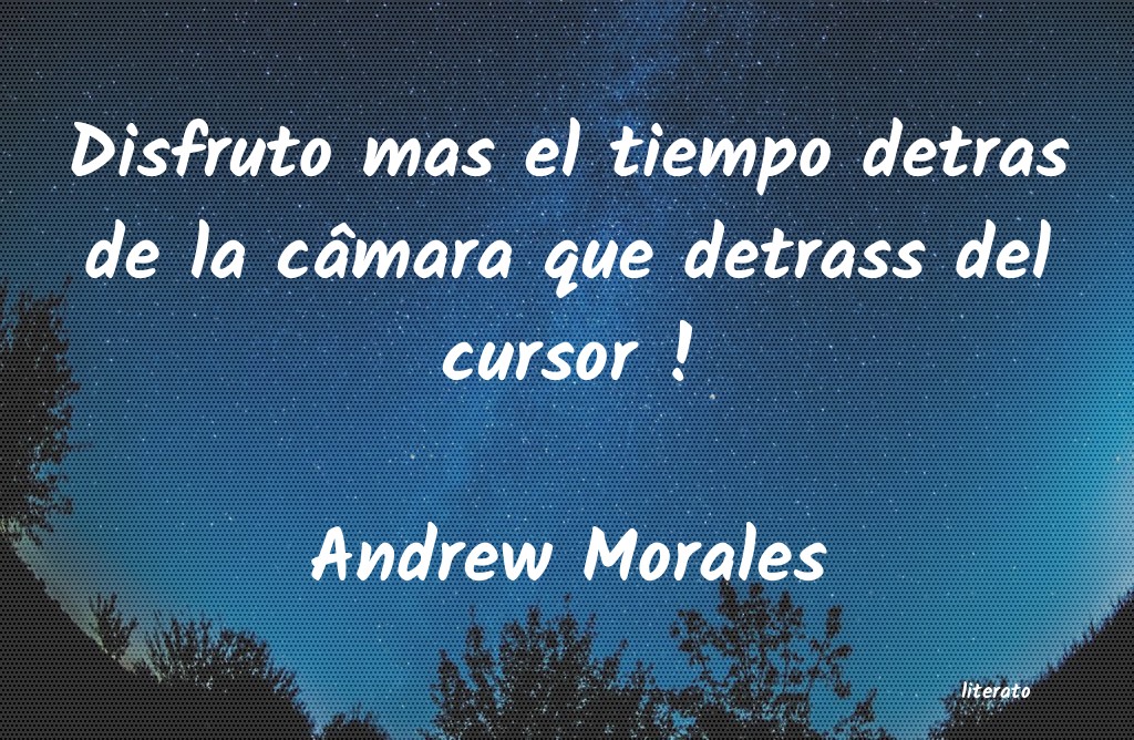 Frases de Andrew Morales