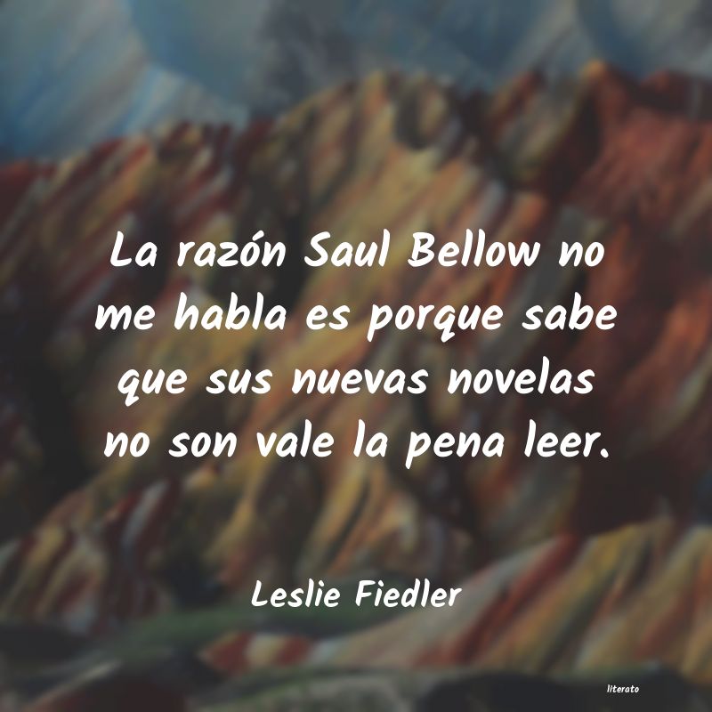 Frases de Leslie Fiedler