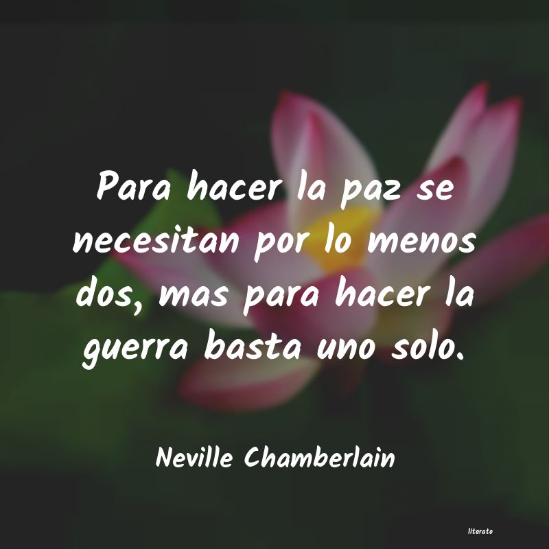 Frases de Neville Chamberlain