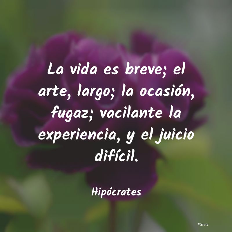 frases de Hipócrates