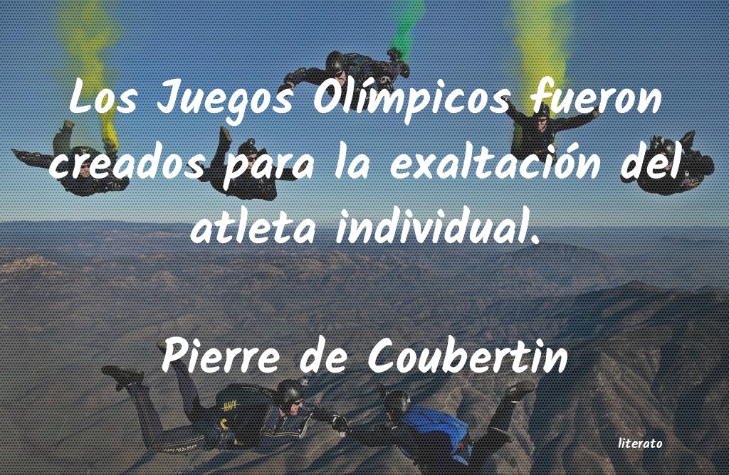 frases de Pierre de Coubertin