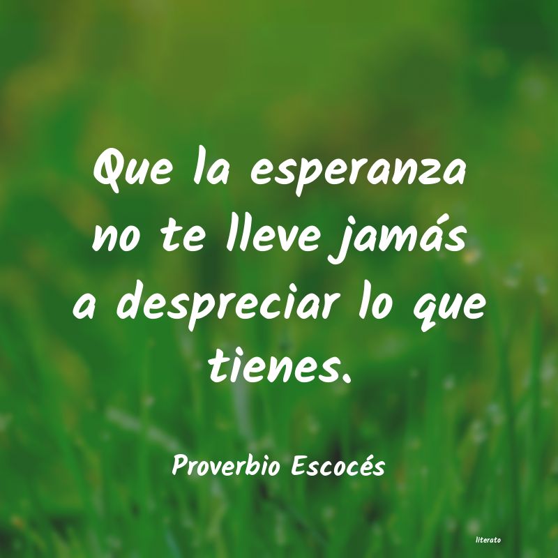 Frases de Proverbio Escocés