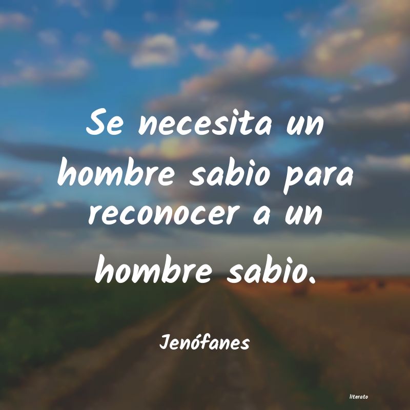 frases de Jenófanes