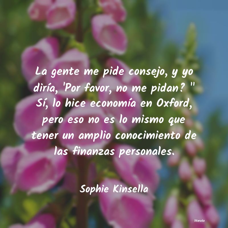 Frases de Sophie Kinsella