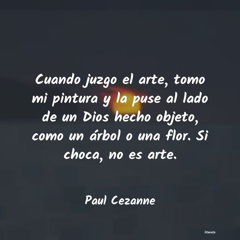 frases de Paul Cezanne