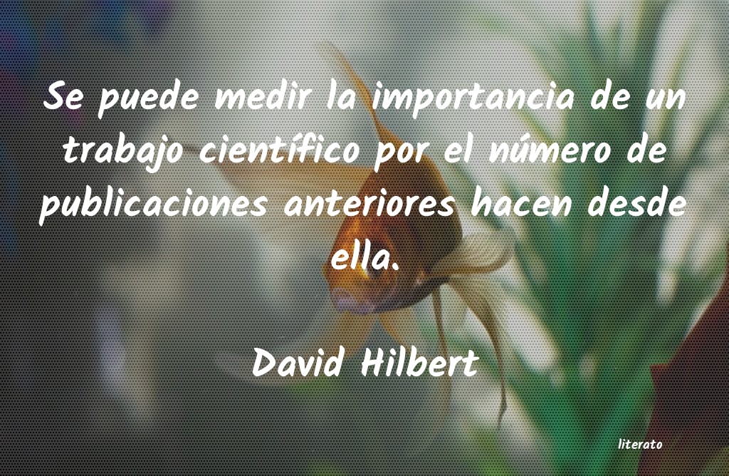 Frases de David Hilbert