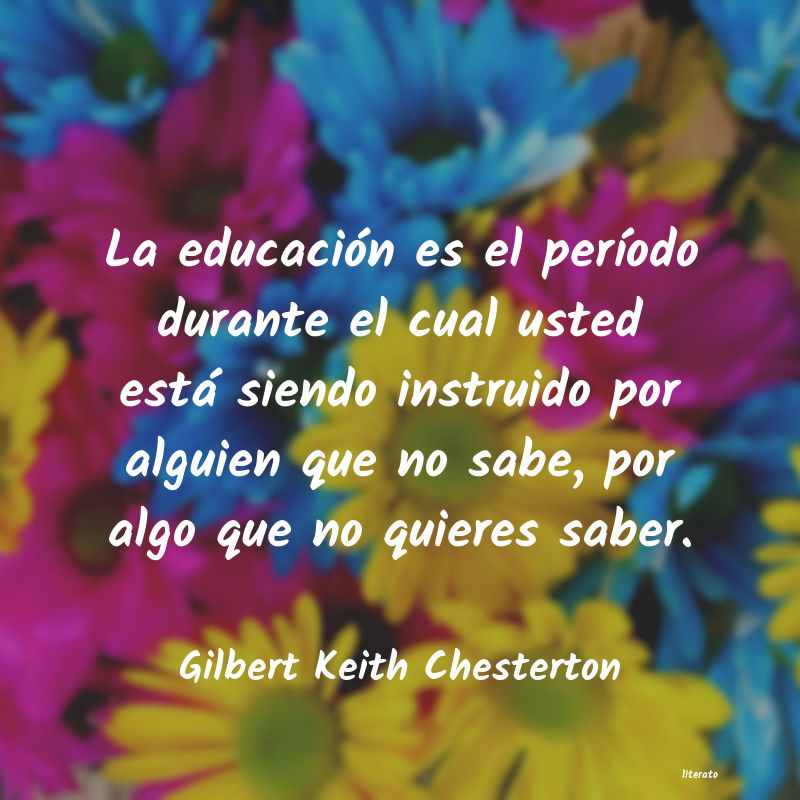 Frases de Gilbert Keith Chesterton