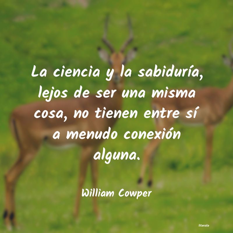 Frases de William Cowper