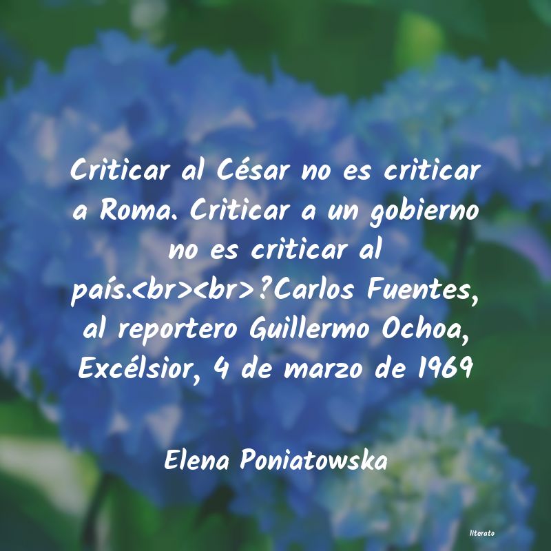 frases de Elena Poniatowska