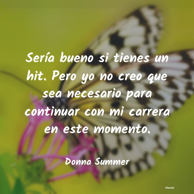 frases de Donna Summer