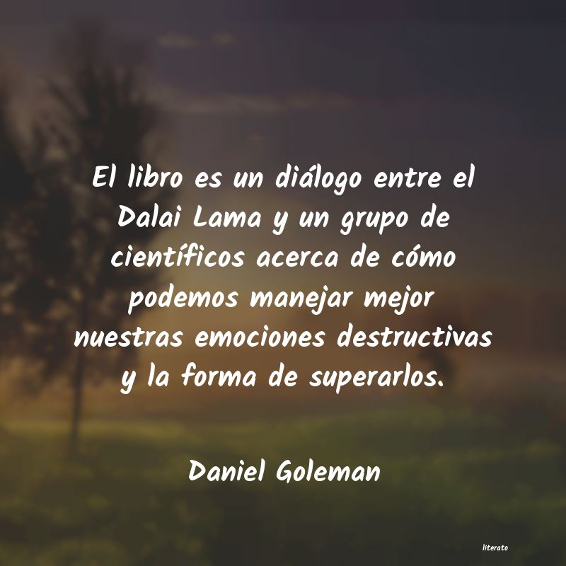 Frases de Daniel Goleman