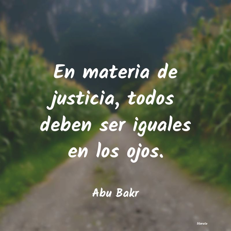 Frases de Abu Bakr