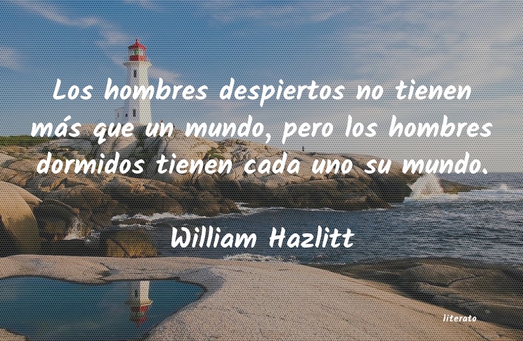 Frases de William Hazlitt