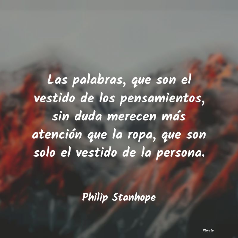frases de Philip Stanhope