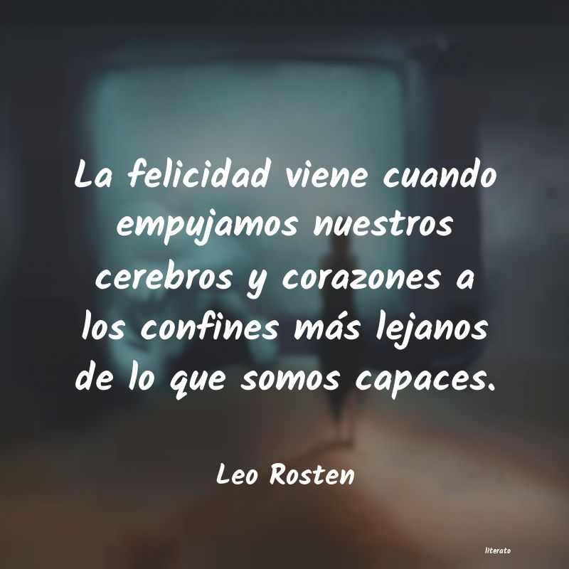 frases de Leo Rosten