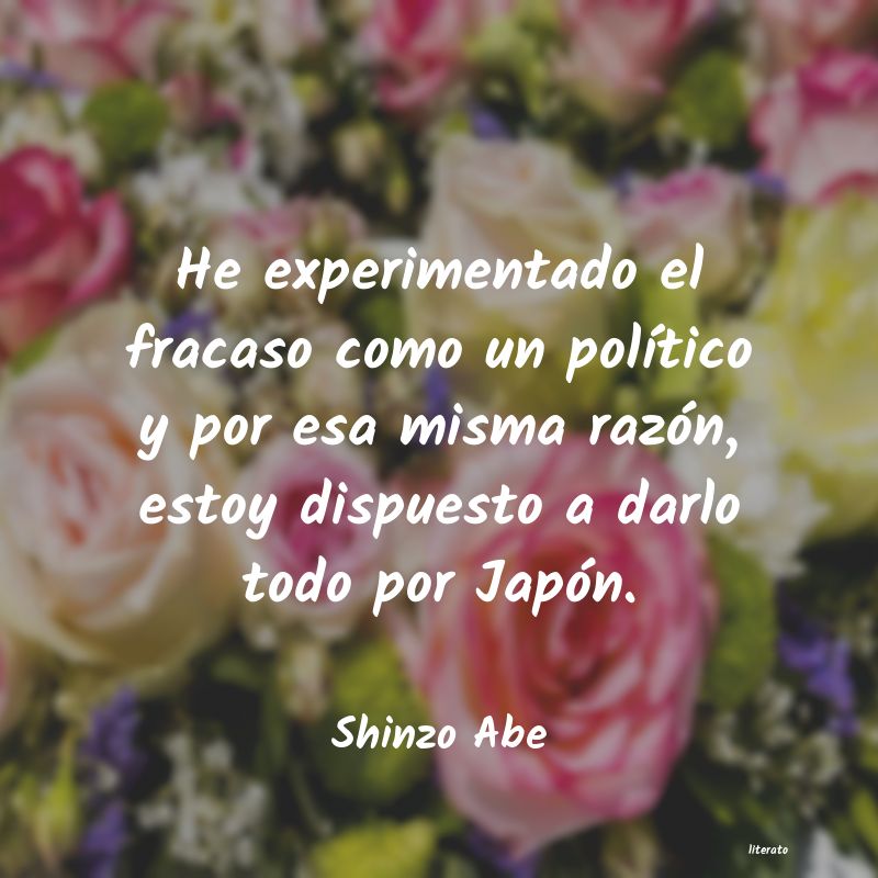 frases de Shinzo Abe