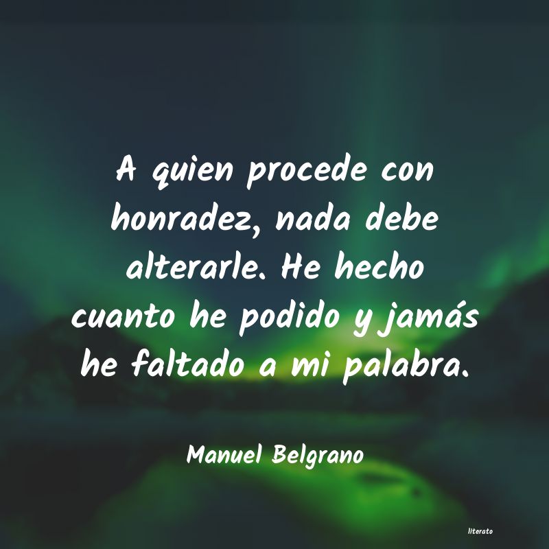 frases de Manuel Belgrano