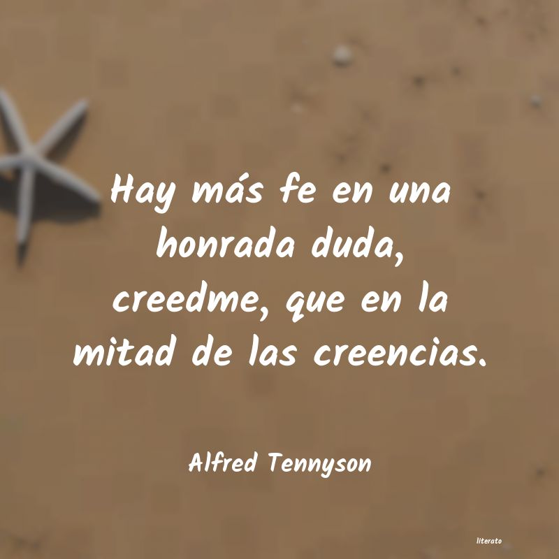 Frases de Alfred Tennyson