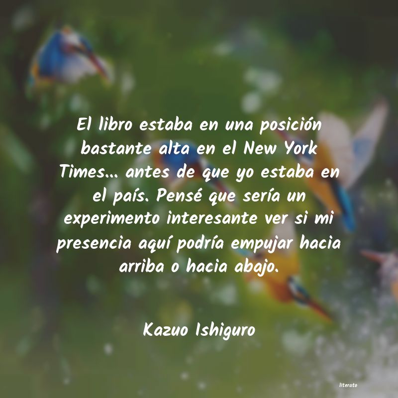 Frases de Kazuo Ishiguro