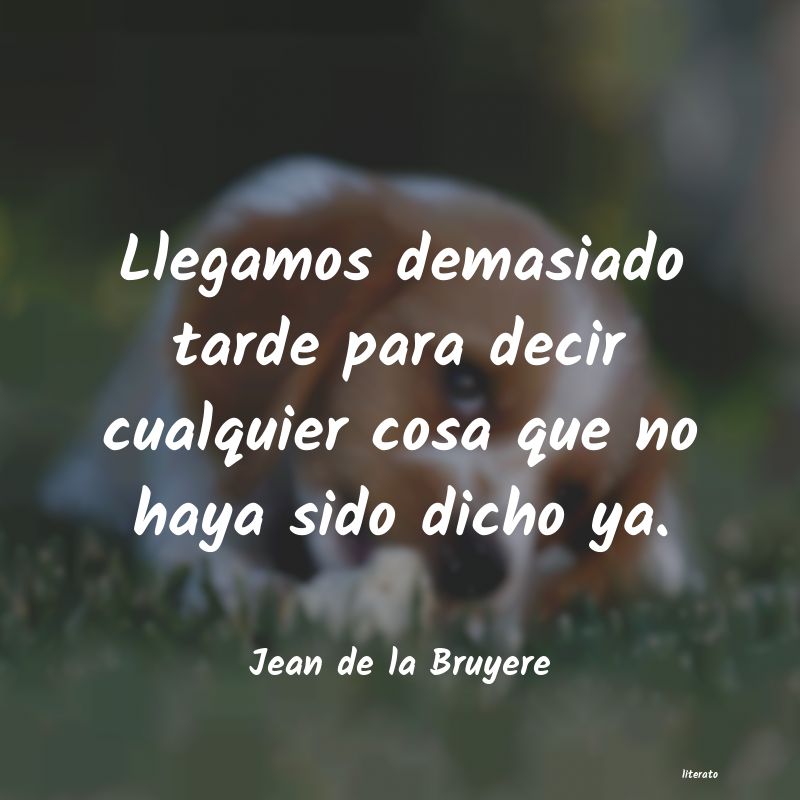 frases de Jean de la Bruyere
